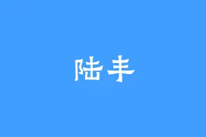 陆丰