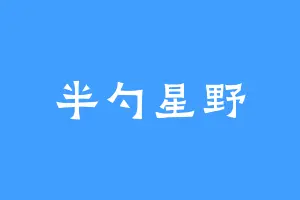 半勺星野