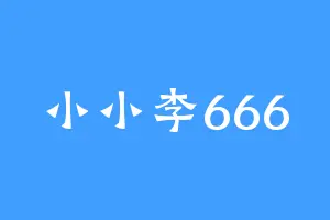 小小李666