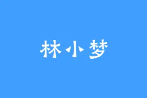林小梦